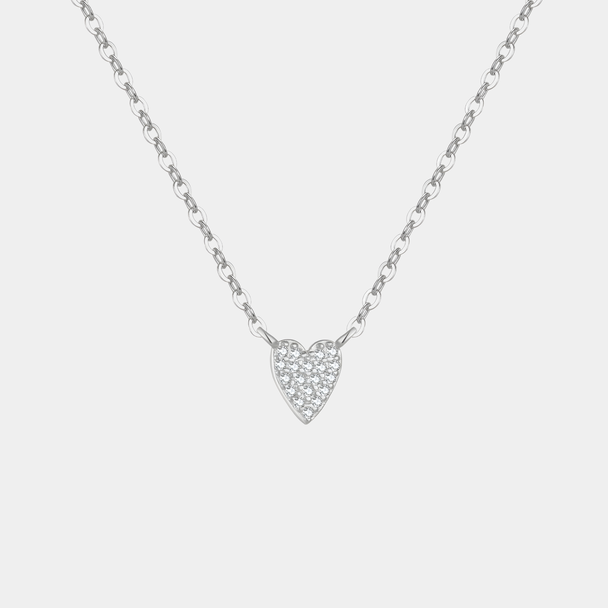Heart-shaped Diamond Nekclace