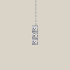 Three-Stone Bar Necklace