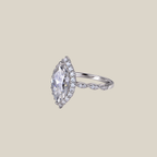 Marquise Halo Ring