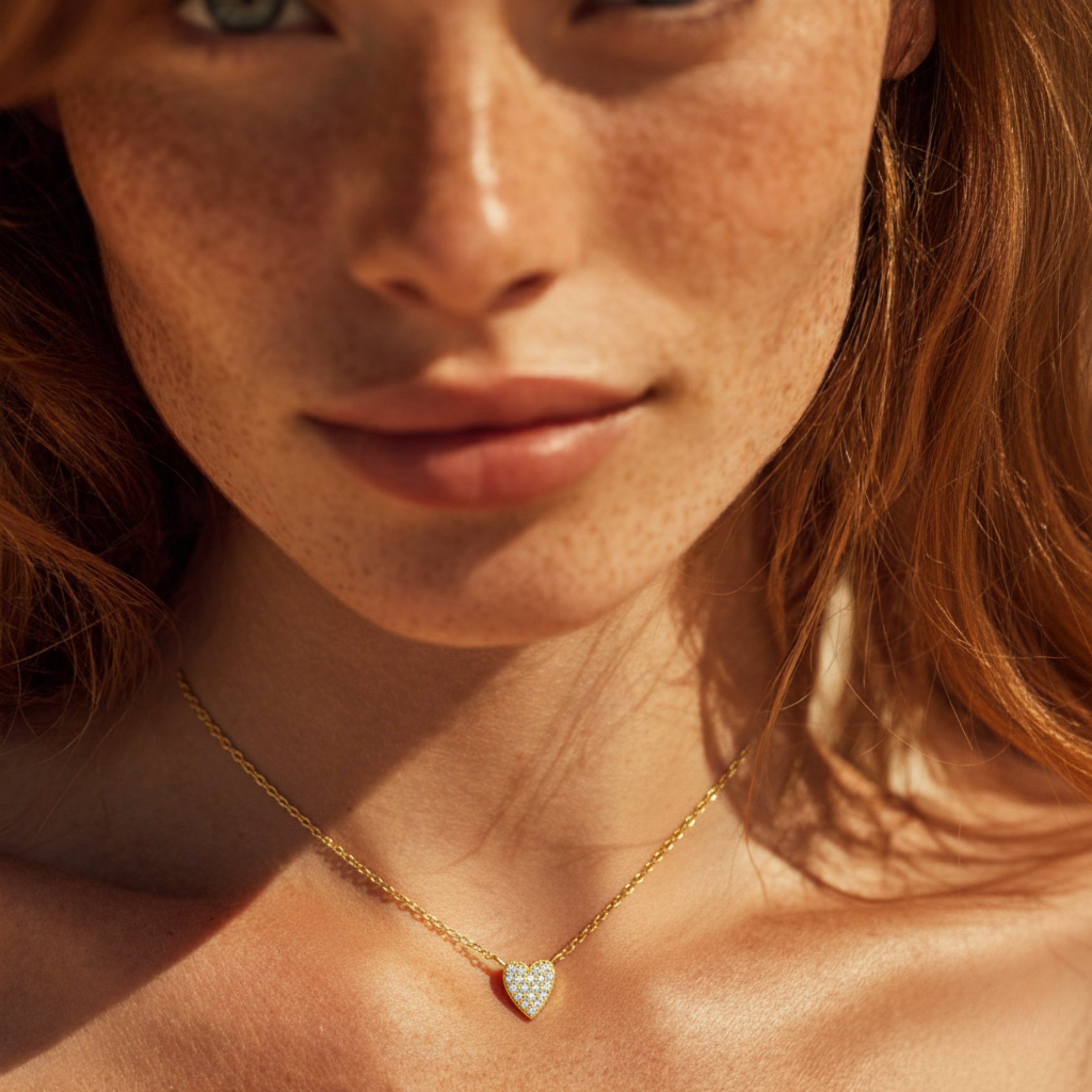 Heart-shaped Diamond Nekclace