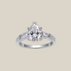 Pear Diamond Ring
