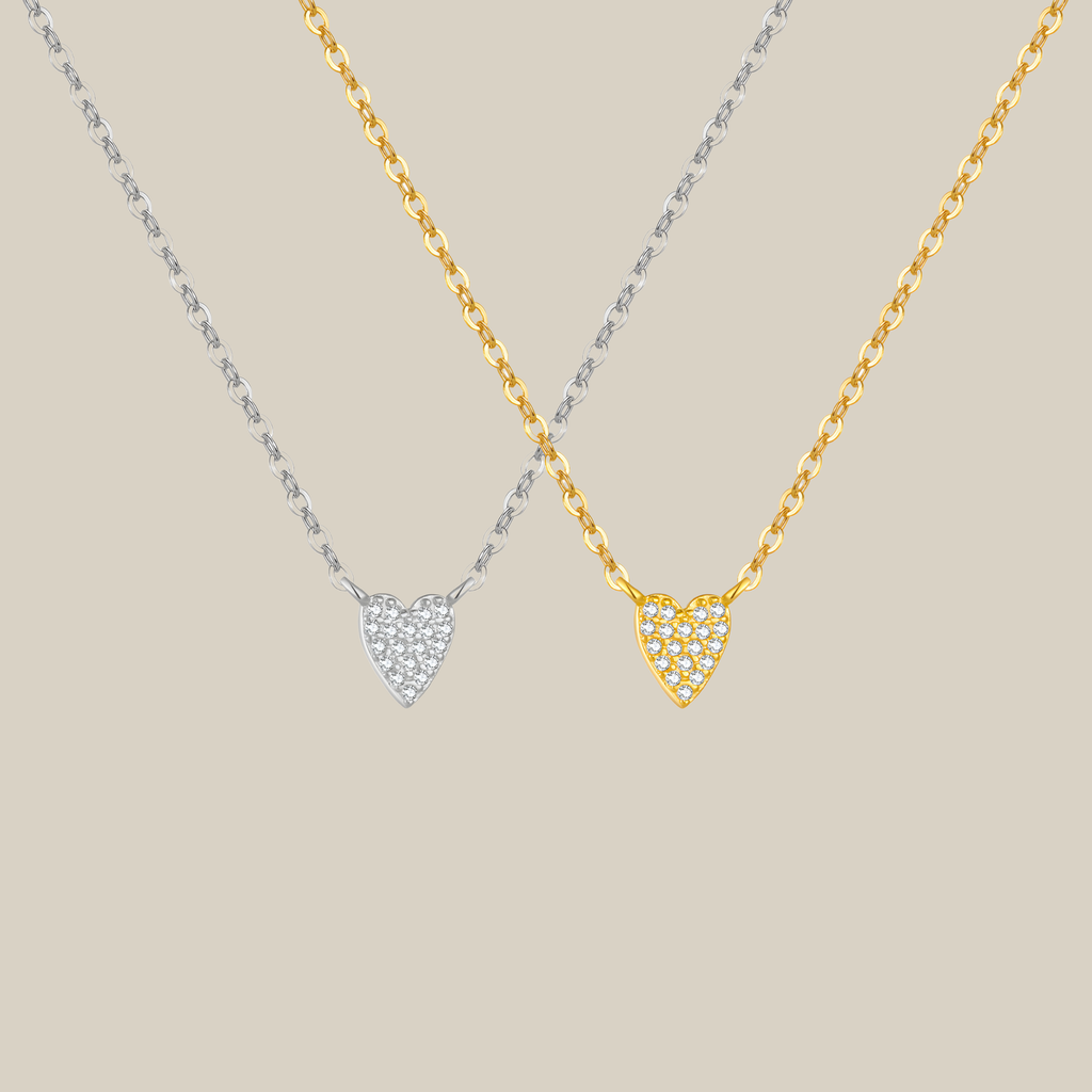 Heart-shaped Diamond Nekclace