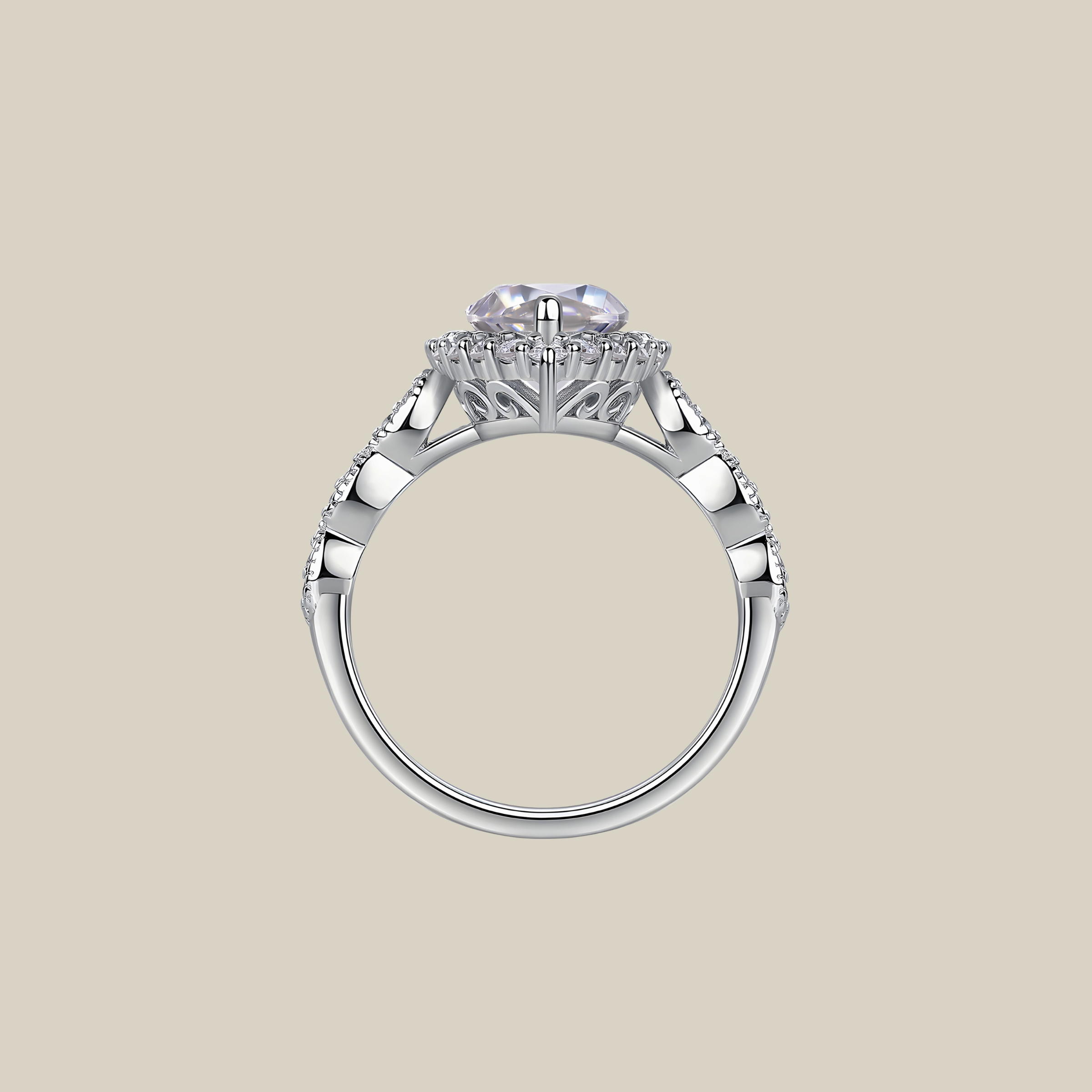 Marquise Halo Ring