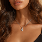 Infinite Oval Halo Necklace