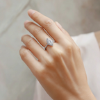 Marquise Halo Ring