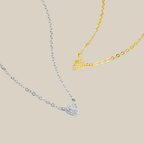 Heart-shaped Diamond Nekclace