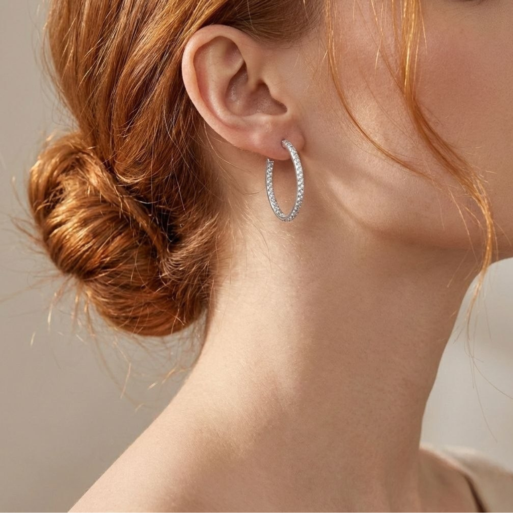 Ribbon Earrning - 0.1 ct (Per stone)