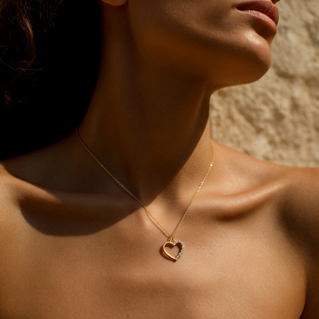 Hollow Heart Necklace