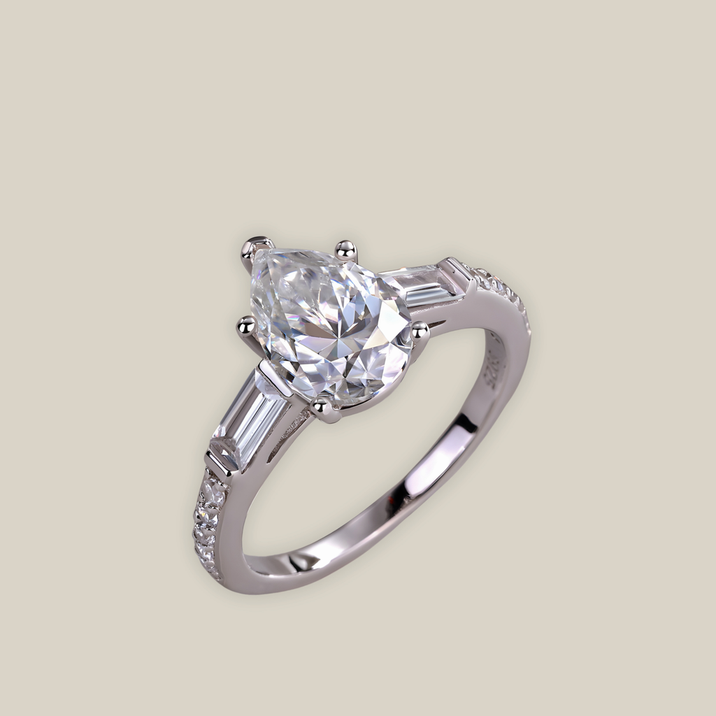 Pear Diamond Ring