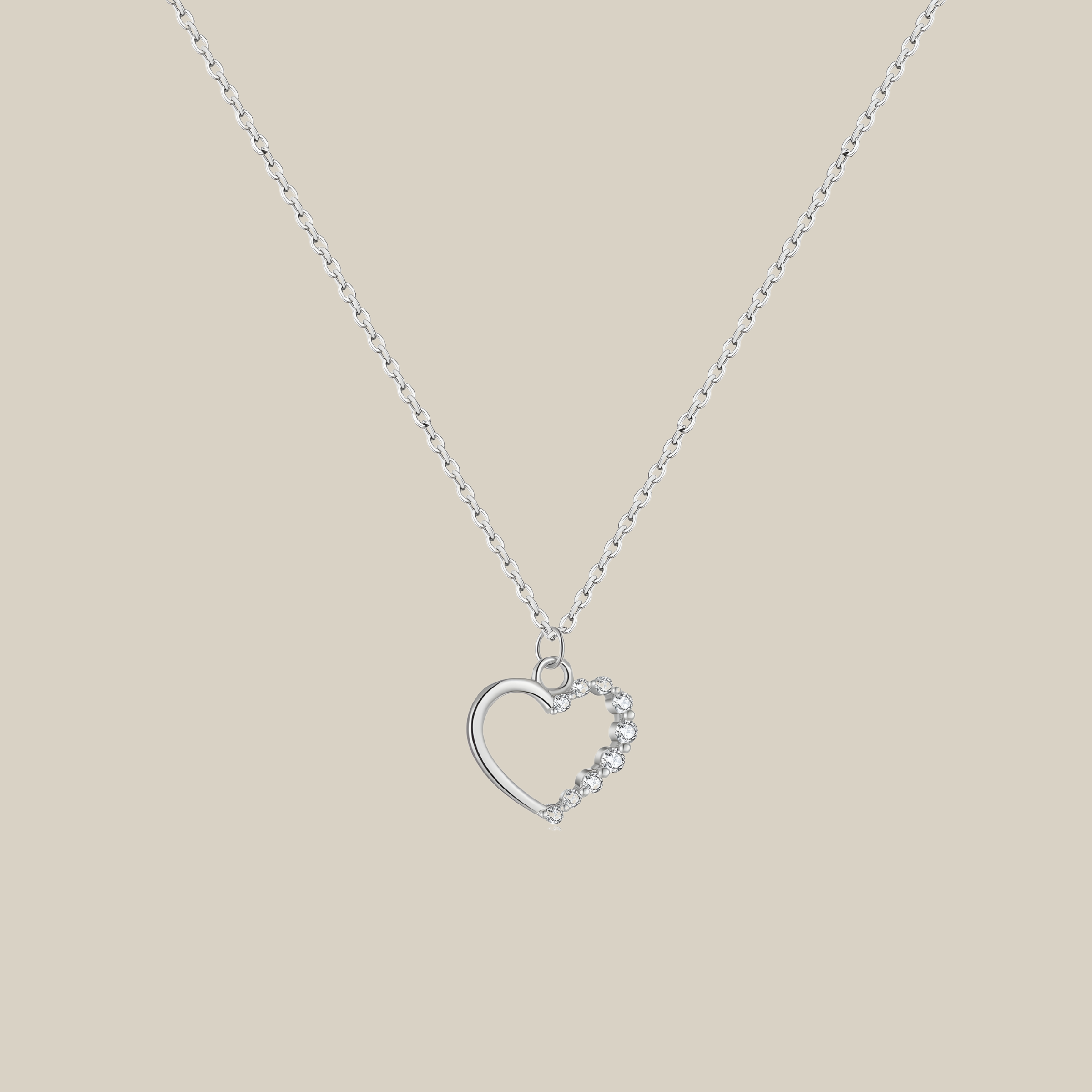 Hollow Heart Necklace